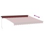 Toldo retráctil manual color burdeos 400x350 cm by , Awnings - Ref: Foro24-3214998, Price: 368,42 €, Discount: %