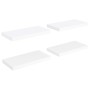 Floating wall shelves 4 pcs white MDF 50x23x3.8 cm by vidaXL, Shelves and shelves - Ref: Foro24-323810, Price: 57,08 €, Disco...