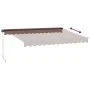 Manuelle ausziehbare Markise mit LED-Licht braun 350x250 cm. von , Markisen - Ref: Foro24-3215742, Preis: 278,52 €, Rabatt: %
