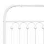 Weißes Metallkopfteil 150 cm von , Kopf- und Fußteile - Ref: Foro24-376683, Preis: 52,02 €, Rabatt: %