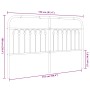 Weißes Metallkopfteil 150 cm von , Kopf- und Fußteile - Ref: Foro24-376683, Preis: 52,02 €, Rabatt: %