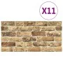 Paneles de pared 3D diseño de ladrillo 10 uds EPS arena oscuro de , Recubrimiento de paredes - Ref: Foro24-147202, Precio: 19...