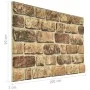 Paneles de pared 3D diseño de ladrillo 10 uds EPS arena oscuro de , Recubrimiento de paredes - Ref: Foro24-147202, Precio: 19...