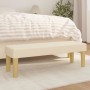Banco de tela color crema 100x30x30 cm de , Bancos - Ref: Foro24-346657, Precio: 61,76 €, Descuento: %