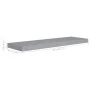 Graues schwebendes Wandregal aus MDF, 80 x 23,5 x 3,8 cm von vidaXL, Regale und Regale - Ref: Foro24-323856, Preis: 24,32 €, ...