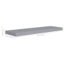 Gray MDF floating wall shelf 80x23.5x3.8 cm by vidaXL, Shelves and shelves - Ref: Foro24-323856, Price: 24,79 €, Discount: %