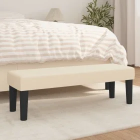 Cream-colored fabric bench 100x30x30 cm by , Banks - Ref: Foro24-346649, Price: 58,59 €, Discount: %