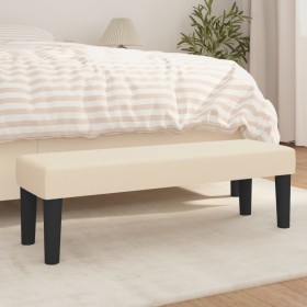 Cremefarbene Stoffbank 100x30x30 cm von , Banken - Ref: Foro24-346649, Preis: 47,71 €, Rabatt: %