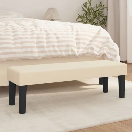 Cream-colored fabric bench 100x30x30 cm by , Banks - Ref: Foro24-346649, Price: 58,59 €, Discount: %