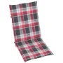 Garden chairs 2 units with red checkered cushions teak wood by , Garden chairs - Ref: Foro24-3062389, Price: 269,65 €, Discou...