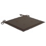 Gartensessel 4 Stück mit grauen Taupe-Kissen aus Teakholz von , Gartenstühle - Ref: Foro24-3062576, Preis: 254,63 €, Rabatt: %