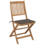 Faltbare Gartenstühle 4 Stück und Kissen Massivholz Akazie von , Gartenstühle - Ref: Foro24-3064679, Preis: 222,69 €, Rabatt: %