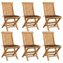 Gartensessel 6 Stück mit taupefarbenen Kissen aus Teakholz von , Gartenstühle - Ref: Foro24-3065598, Preis: 396,08 €, Rabatt: %