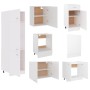 Juego de muebles de cocina 7 piezas madera de ingeniería blanco de , Armarios de cocina - Ref: Foro24-3067631, Precio: 554,16...