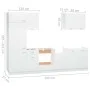 7-teiliges Küchenmöbelset aus weißem Holzwerkstoff von , Küchenschränke - Ref: Foro24-3067631, Preis: 525,67 €, Rabatt: %