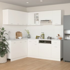 11-teiliges Küchenmöbelset aus weißem Spanplattenmaterial. von , Küchenschränke - Ref: Foro24-3067665, Preis: 648,64 €, Rabat...