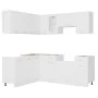 11-teiliges Küchenmöbelset aus weißem Spanplattenmaterial. von , Küchenschränke - Ref: Foro24-3067665, Preis: 662,46 €, Rabat...
