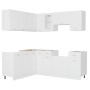 11-teiliges Küchenmöbelset aus weißem Spanplattenmaterial. von , Küchenschränke - Ref: Foro24-3067665, Preis: 648,64 €, Rabat...