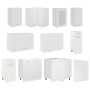 Juego de muebles de cocina 11 piezas aglomerado blanco de , Armarios de cocina - Ref: Foro24-3067665, Precio: 659,45 €, Descu...