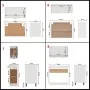 11-teiliges Küchenmöbelset aus weißem Spanplattenmaterial. von , Küchenschränke - Ref: Foro24-3067665, Preis: 662,46 €, Rabat...