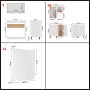 11-teiliges Küchenmöbelset aus weißem Spanplattenmaterial. von , Küchenschränke - Ref: Foro24-3067665, Preis: 648,64 €, Rabat...