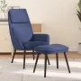 Sillón de relax con reposapiés tela azul de , Sillones - Ref: Foro24-3097772, Precio: 142,53 €, Descuento: %
