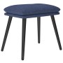 Entspannungsstuhl mit blauem Stoff-Fußhocker. von , Sessel - Ref: Foro24-3097772, Preis: 145,15 €, Rabatt: %