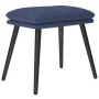 Sillón de relax con reposapiés tela azul de , Sillones - Ref: Foro24-3097772, Precio: 142,53 €, Descuento: %