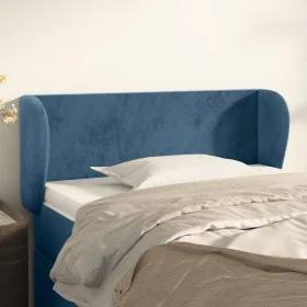 Dunkelblauer Samtkopfteil 83x23x78/88 cm von , Kopf- und Fußteile - Ref: Foro24-3116898, Preis: 44,00 €, Rabatt: %