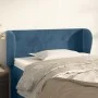 Cabecero de terciopelo azul oscuro 83x23x78/88 cm de , Cabeceros y pies de cama - Ref: Foro24-3116898, Precio: 44,19 €, Descu...
