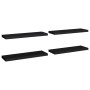 Schwebende Wandregale 4 Stück MDF schwarz 80x23,5x3,8 cm von vidaXL, Regale und Regale - Ref: Foro24-323837, Preis: 70,89 €, ...