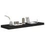 Floating wall shelves 4 pcs MDF black 80x23.5x3.8 cm by vidaXL, Shelves and shelves - Ref: Foro24-323837, Price: 69,54 €, Dis...
