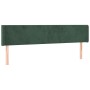 Kopfteil aus dunkelgrünem Samt 163x16x78/88 cm von , Kopf- und Fußteile - Ref: Foro24-3118545, Preis: 74,74 €, Rabatt: %