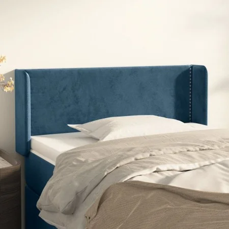 Dunkelblauer Samtkopfteil 103x16x78/88 cm von , Kopf- und Fußteile - Ref: Foro24-3118674, Preis: 51,23 €, Rabatt: %