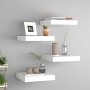 Schwebende Wandregale 4 Stück MDF weiß 23x23,5x3,8 cm von vidaXL, Regale und Regale - Ref: Foro24-323804, Preis: 40,62 €, Rab...