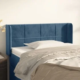 Dunkelblauer Samtkopfteil 83x16x78/88 cm von , Kopf- und Fußteile - Ref: Foro24-3118802, Preis: 43,09 €, Rabatt: %