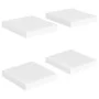 Floating wall shelves 4 pcs MDF white 23x23.5x3.8 cm by vidaXL, Shelves and shelves - Ref: Foro24-323804, Price: 40,80 €, Dis...
