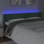 Dark green velvet headboard with LED lights 183x16x78/88 cm by , Headboards and footboards - Ref: Foro24-3123019, Price: 96,0...