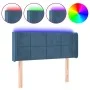 Dark blue velvet headboard with LED lights 83x16x78/88 cm by , Headboards and footboards - Ref: Foro24-3123270, Price: 52,16 ...