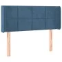 Cabecero con LED de terciopelo azul oscuro 83x16x78/88 cm de , Cabeceros y pies de cama - Ref: Foro24-3123270, Precio: 50,61 ...