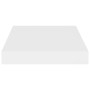 Estantes flotantes de pared 4 uds MDF blanco 23x23,5x3,8 cm