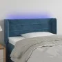Dark blue velvet headboard with LED lights 83x16x78/88 cm by , Headboards and footboards - Ref: Foro24-3123410, Price: 48,92 ...