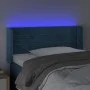 Kopfteil mit LED-Beleuchtung aus dunkelblauem Samt 83x16x78/88 cm von , Kopf- und Fußteile - Ref: Foro24-3123410, Preis: 48,9...