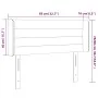 Kopfteil mit LED-Beleuchtung aus dunkelblauem Samt 83x16x78/88 cm von , Kopf- und Fußteile - Ref: Foro24-3123410, Preis: 48,9...