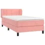 Box spring bed with pink velvet mattress 80x200 cm by , Beds and slatted bases - Ref: Foro24-3127462, Price: 280,39 €, Discou...