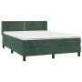 Boxspringbett mit dunkelgrünem Samtmatratze 140x190 cm. von , Betten und Lattenroste - Ref: Foro24-3130898, Preis: 438,99 €, ...