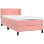 Boxspringbett mit rosa Samtmatratze 100x200 cm. von , Betten und Lattenroste - Ref: Foro24-3131008, Preis: 309,54 €, Rabatt: %