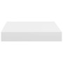 Schwebendes Wandregal, 2 Stück, Weiß und Eiche, MDF, 90 x 23,5 x 3,8 cm von vidaXL, Regale und Regale - Ref: Foro24-323803, P...