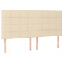 Box spring bed with cream-colored fabric mattress 180x200 cm by , Beds and slatted bases - Ref: Foro24-3132014, Price: 658,87...