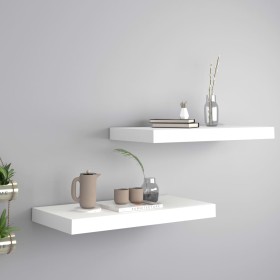 Schwebende Wandregale 2 Stück MDF weiß 50x23x3,8 cm von vidaXL, Regale und Regale - Ref: Foro24-323809, Preis: 30,71 €, Rabat...